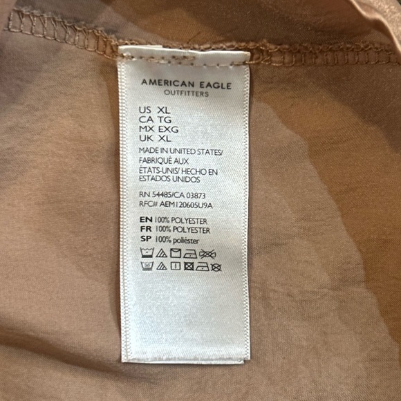 American Eagle Silky Cowl Neck Babydoll Top - Picture 5 of 11